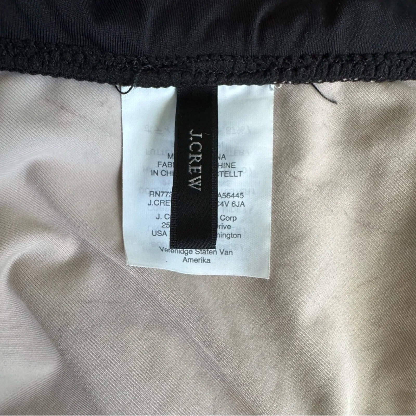 J. Crew Scalloped Ruffle One-Shoulder One Piece Swimsuit in Black 10 - Image 4