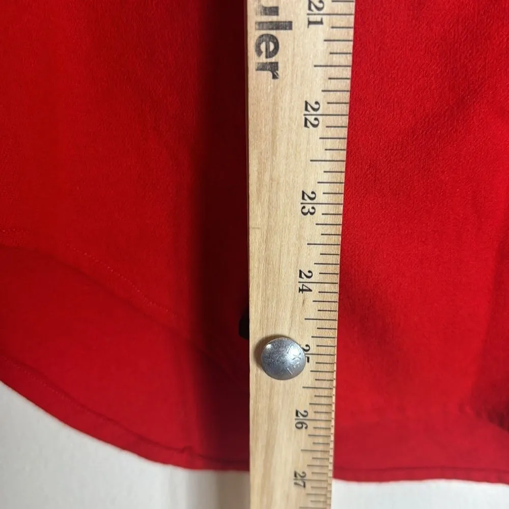 Vintage Western Pendleton Wool Red Button Up Shirt size Medium made in USA - Image 6