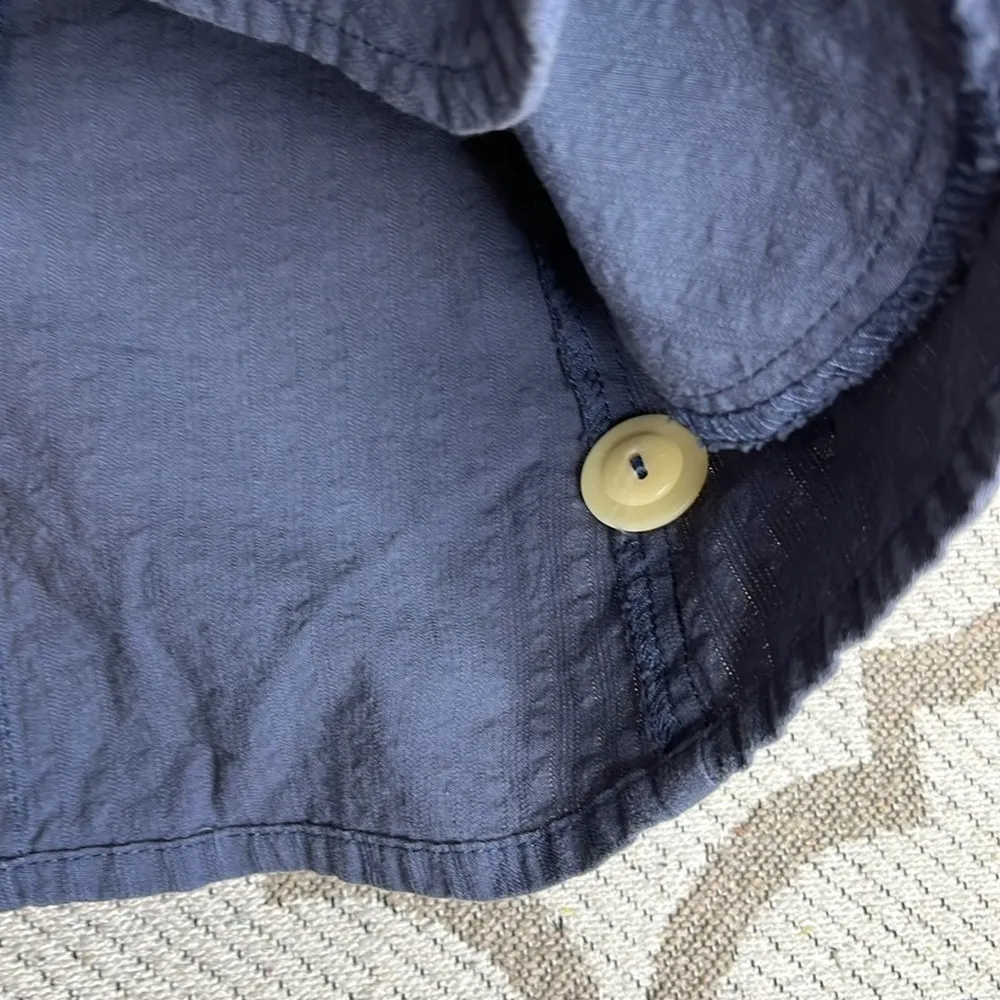 Flax  Lagenlook Unlined Button Front lightweight jacket blazer front pockets - Image 7