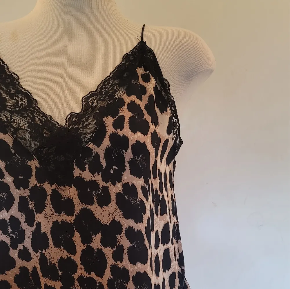 NWT! Zara Brown Black Leopard Animal Print Camisole XS - Image 6