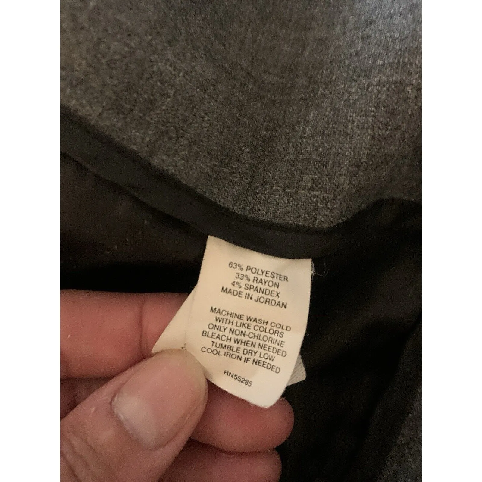 Express Design Studio Womens Size 10 Editor Cropped Dress Pants CUFFED Gray - Image 7