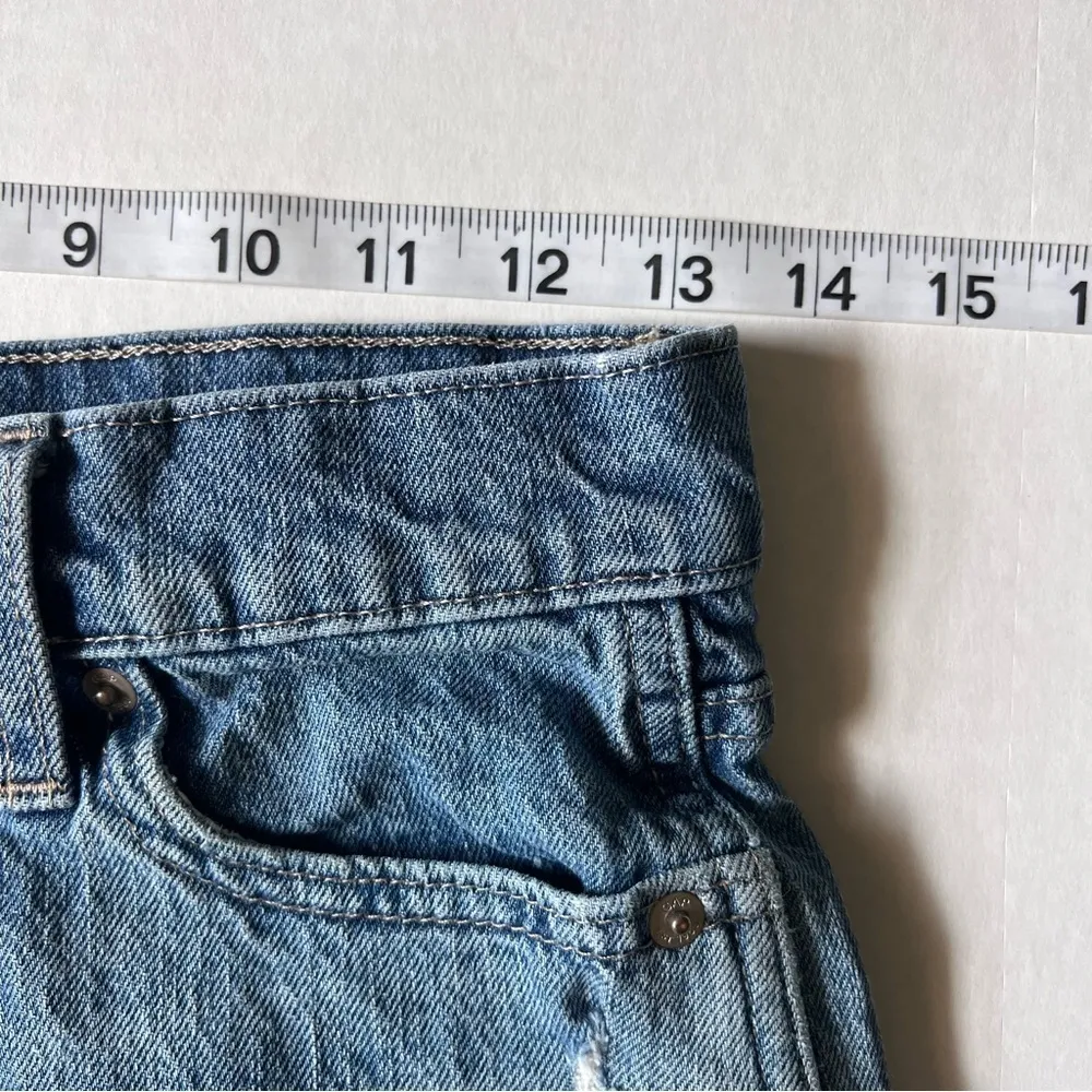 Gap denim button fly high rise cheeky shorts size 0/25 - Image 7