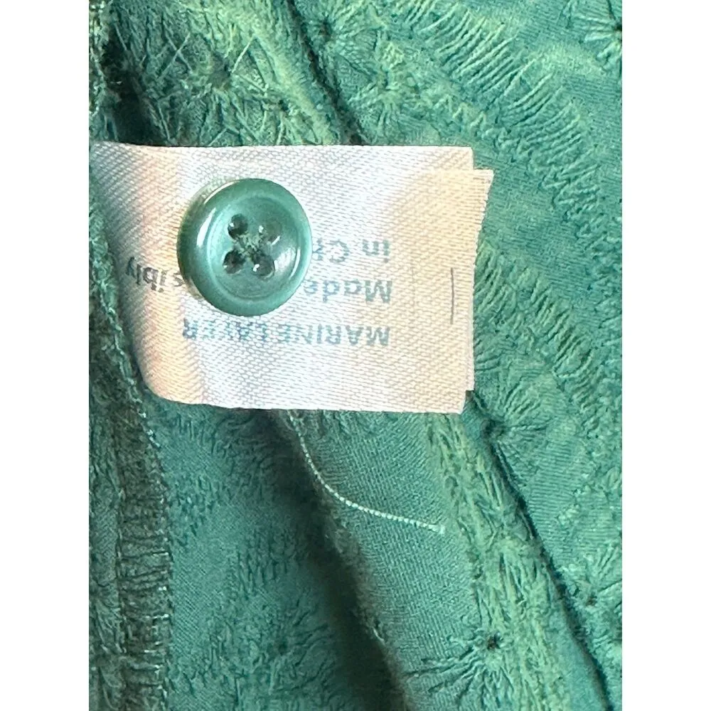 Marine layer Women's 16148 Size Small Smoke Pine Eyelet Willow Midi Dress NWT - Image 7