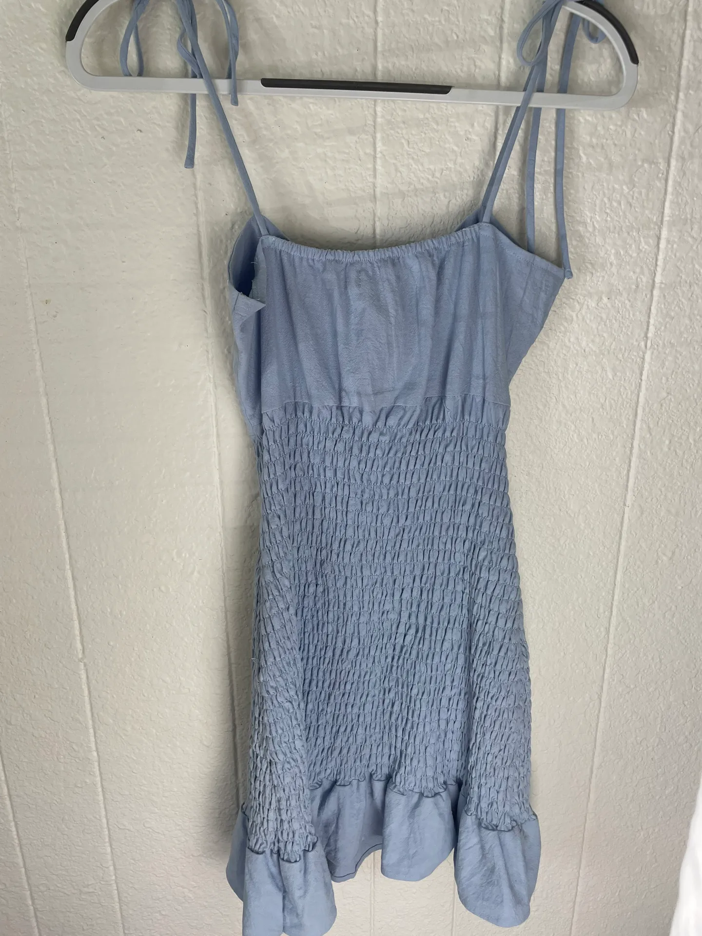 Nasty Gal Tie Front Ruched Dress - Image 4