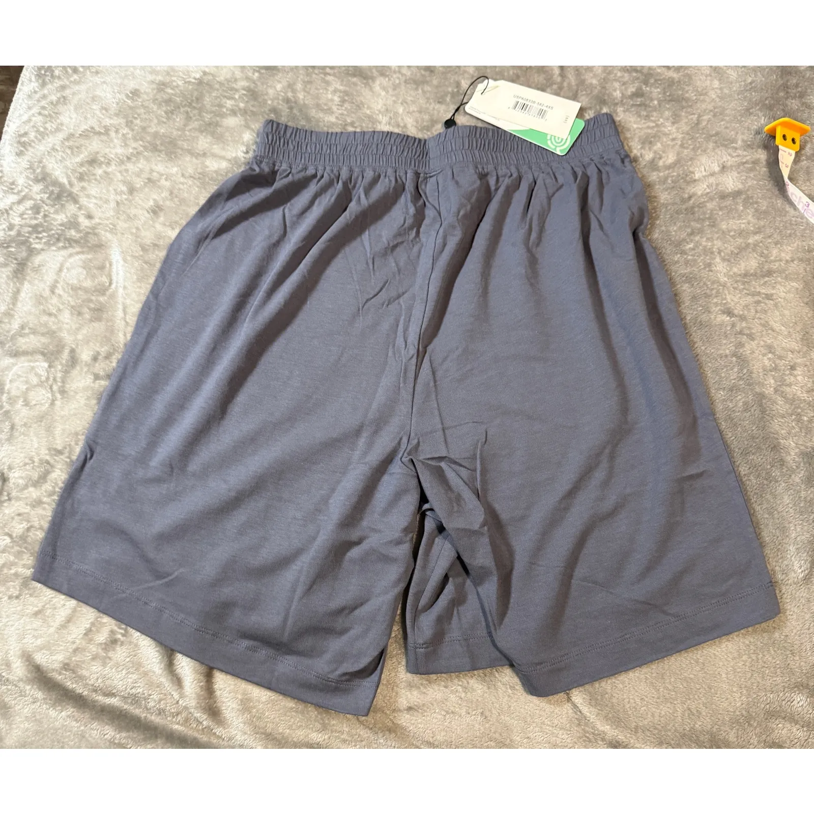 NWT Universal Standard Women Elastic Waist Shorts Pockets Size 4XS (00-0)‎ Blue - Image 2