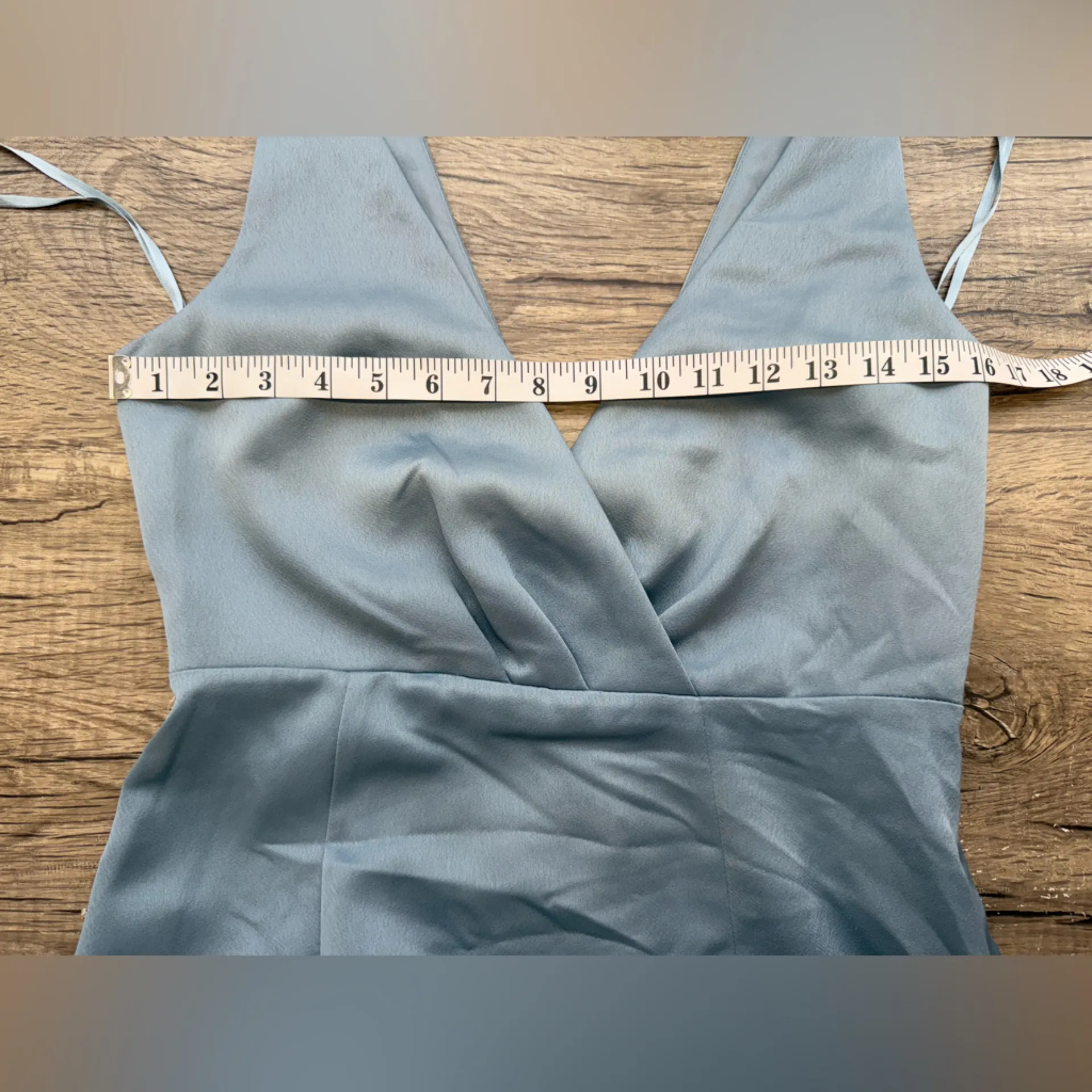 BHLDN Piper Bridesmaid Dress in Dusty‎ Blue size 6 NWT - Image 7