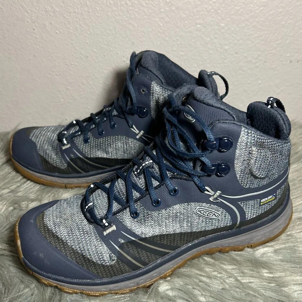 Keen Terradora Waterproof Hiking Trail Boots Blue Hiking Shoes Size 7.5 - Image 5