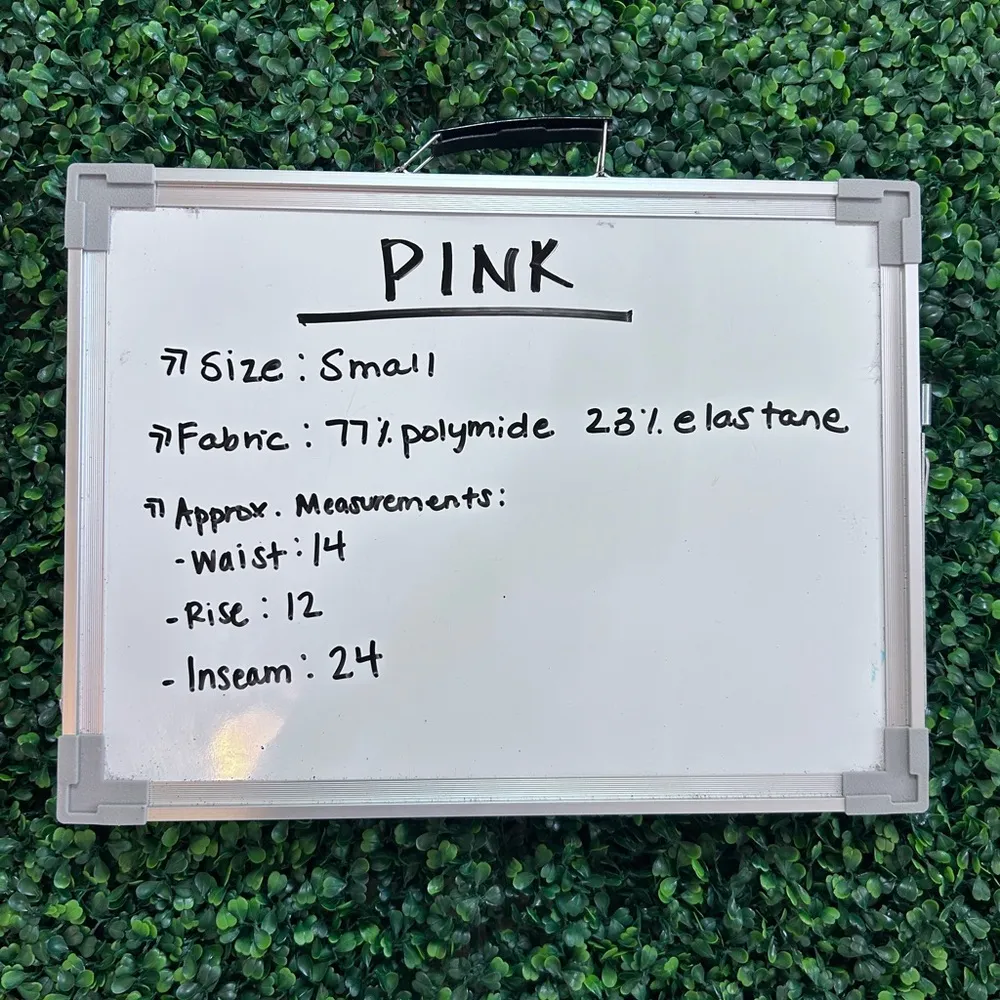 PINK ULTIMATE NWOT high waisted RARE black and silver sparkle leggings - Image 5