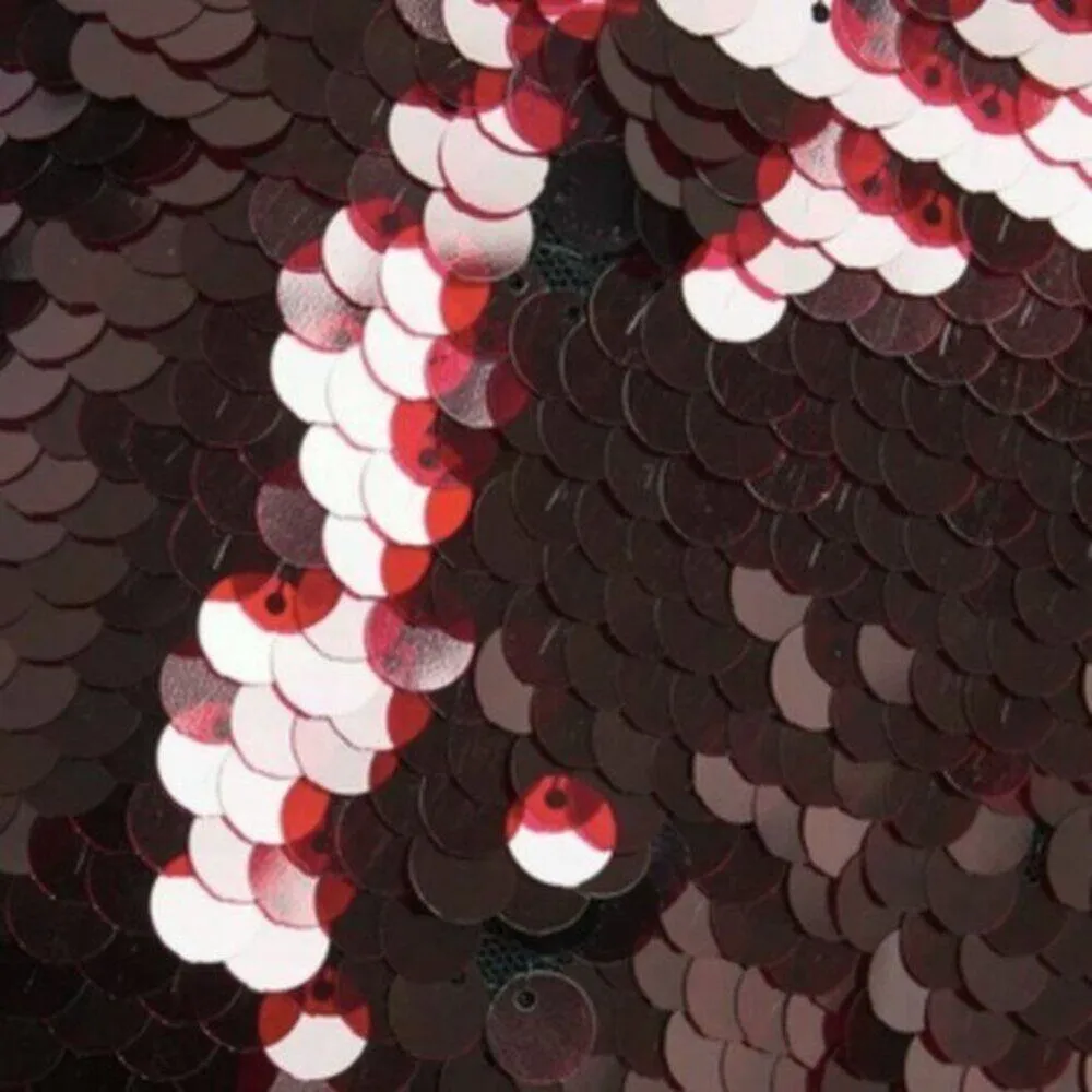 Mcq Alexander McQueen Wrap effect sequined tulle Burgundy size 2 - Image 4