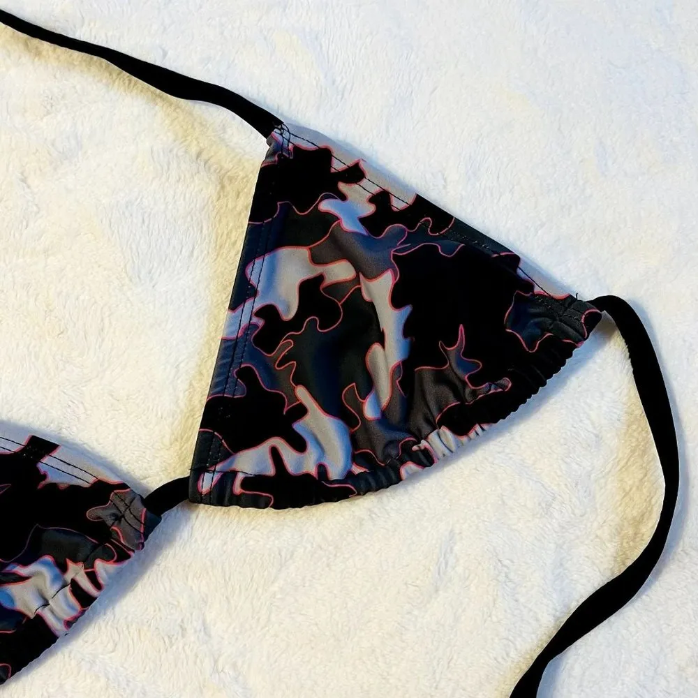 Ete + Limoland Camo Triangle Bikini Top Size undefined - Image 6