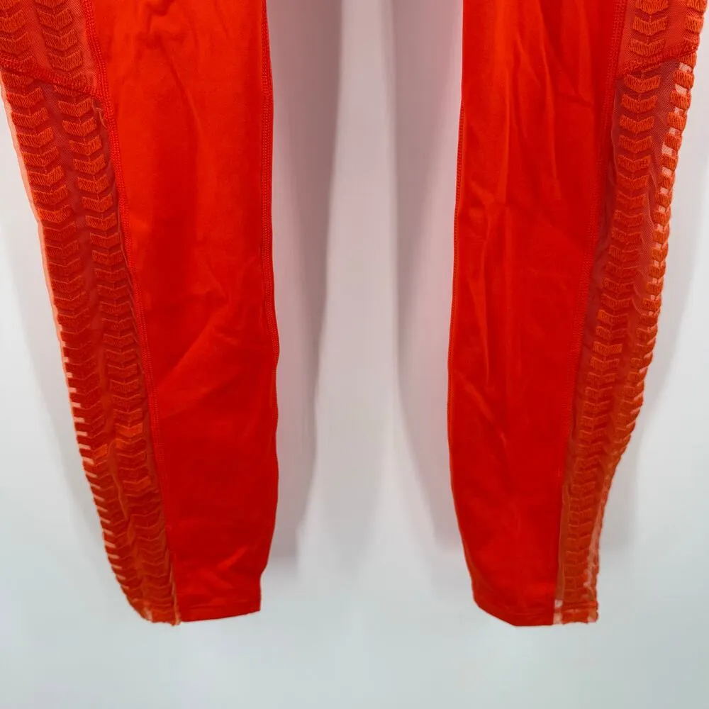 Free People Movement Desert Renegade Leggings SZ Small Mandarin Red NWT Athletic - Image 14