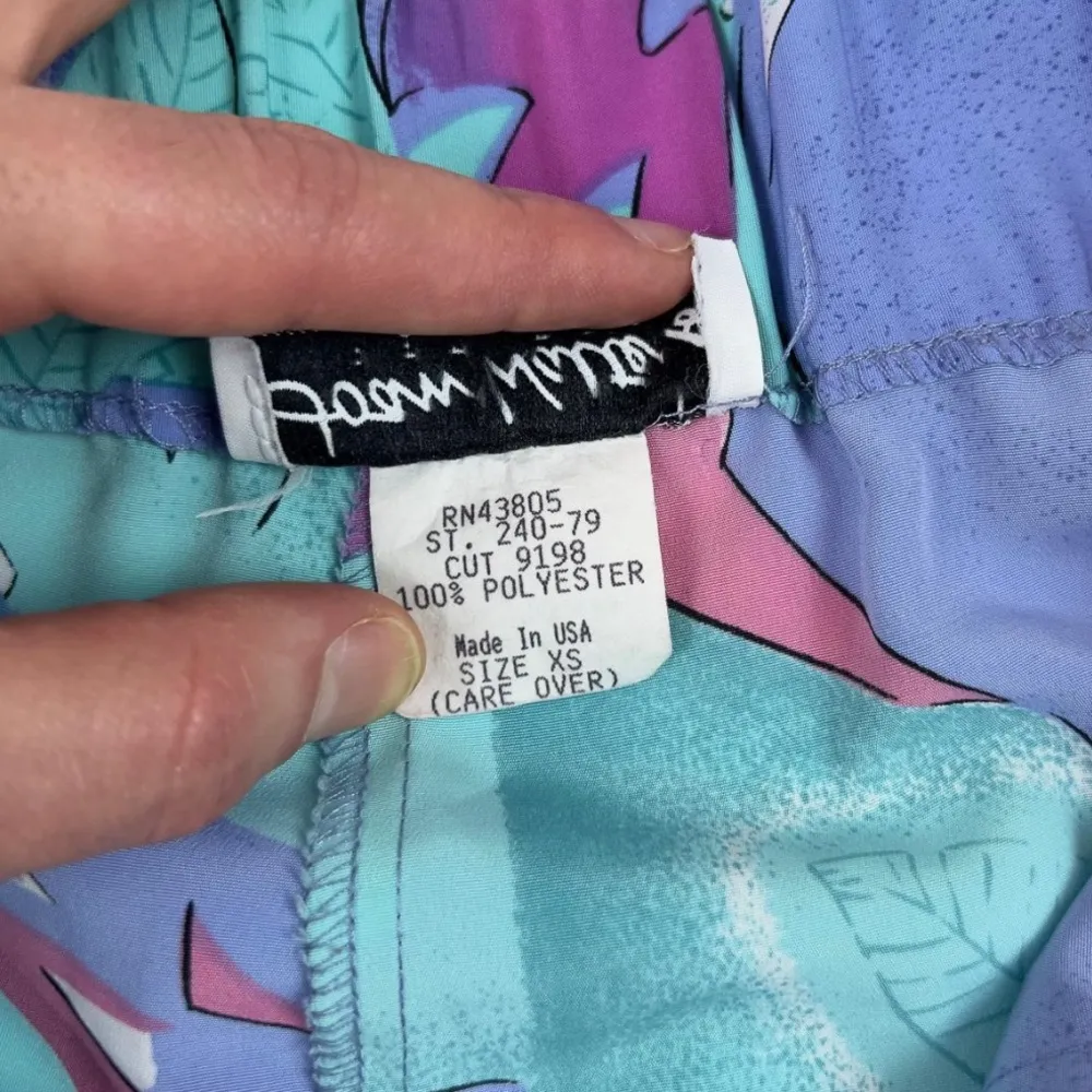 VINTAGE High Waisted Printed Shorts, XS - Image 7