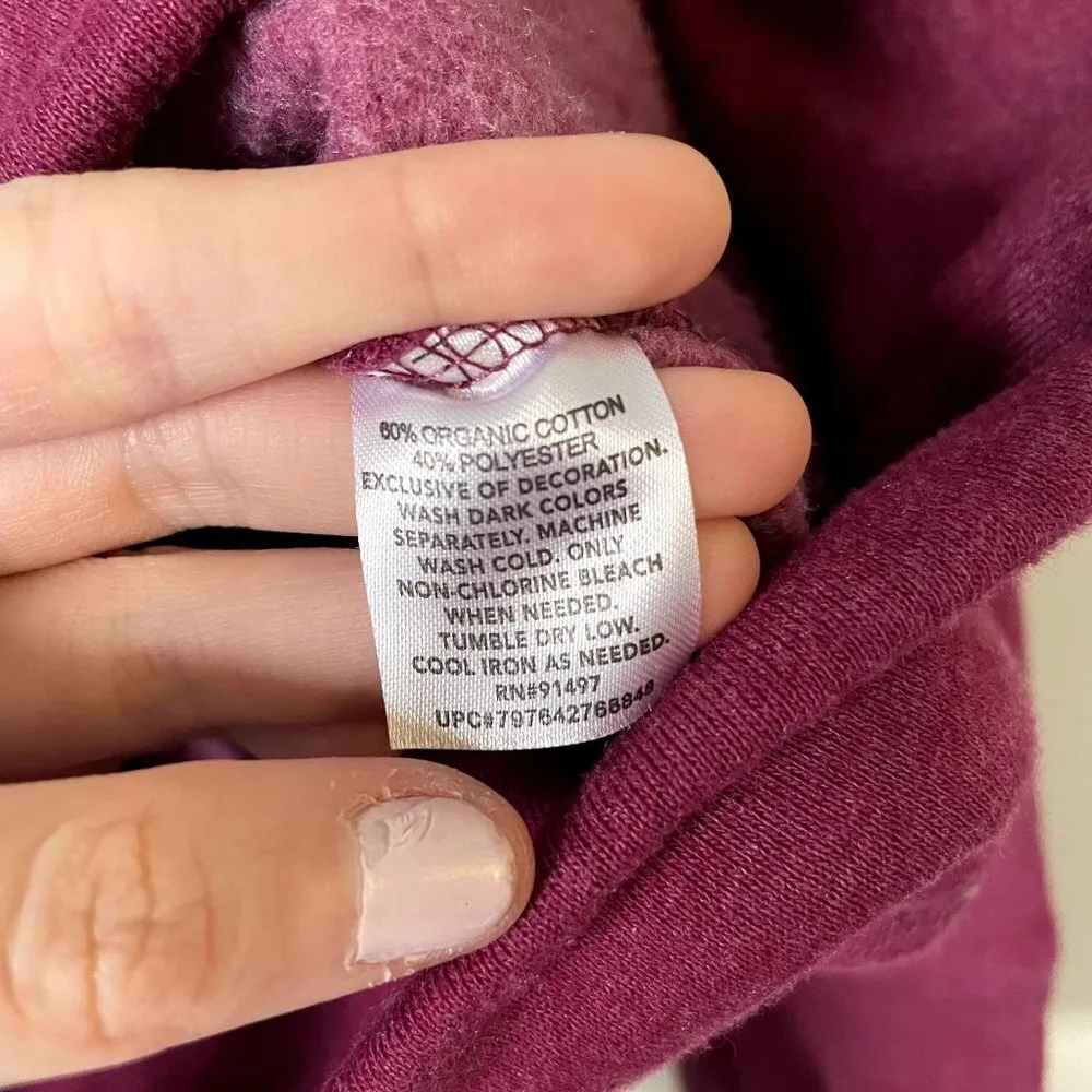 State of Mine pink fleece pullover pockets half zip casual winter thermal warm - Image 6