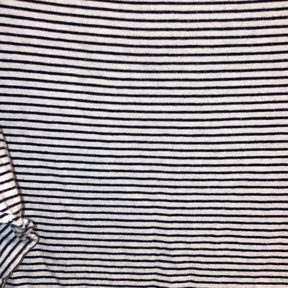 J. Crew striped ruffle sleeveless t shirt dress sz S GUC Black - Image 6