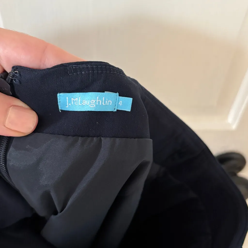 J. McLaughlin Serina High Rise Elasticized Waist Side Button Pencil Skirt Size 4 - Image 8