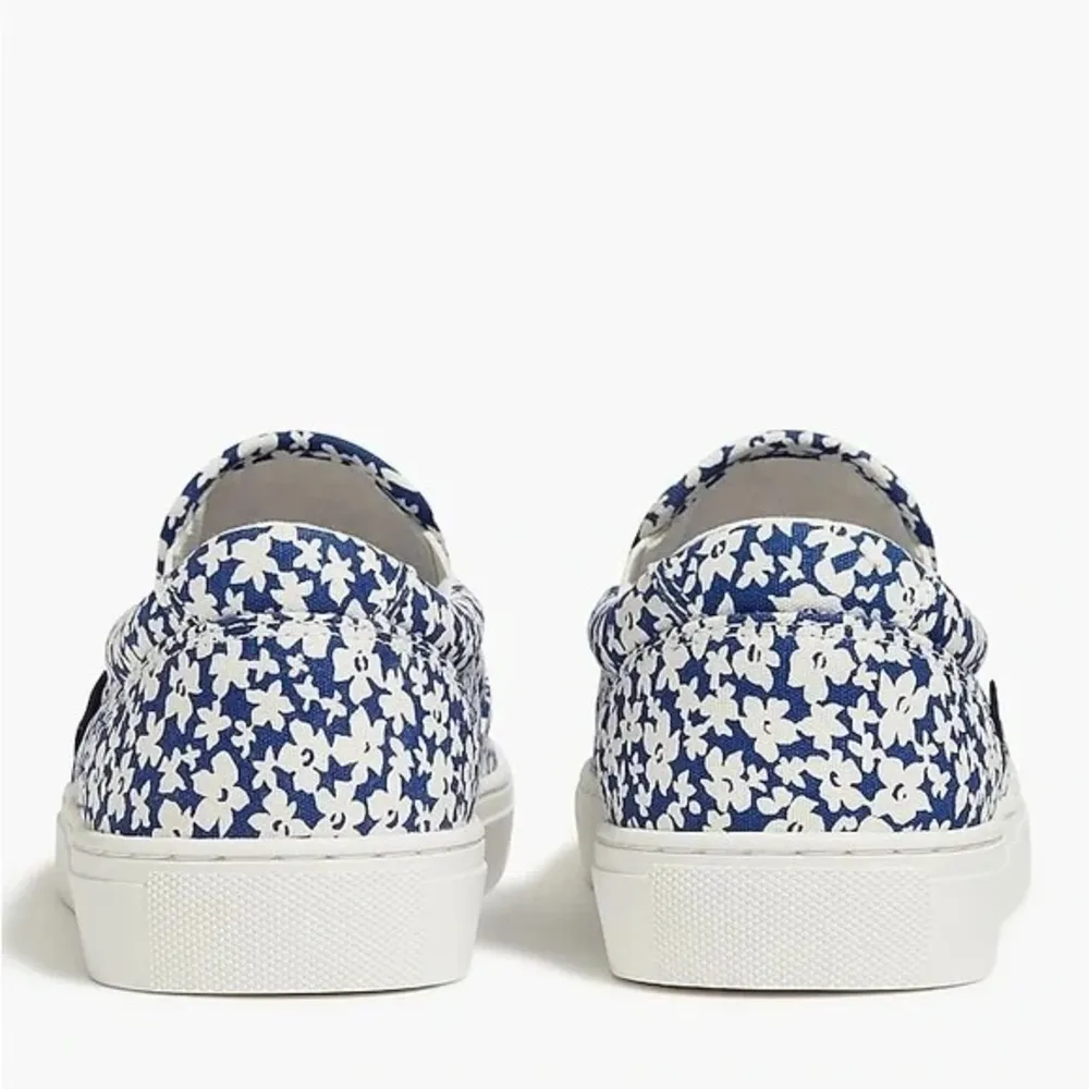 Road Trip Slip-on Sneakers Keats Floral Women’s Size 8 / White & Blue - Image 5