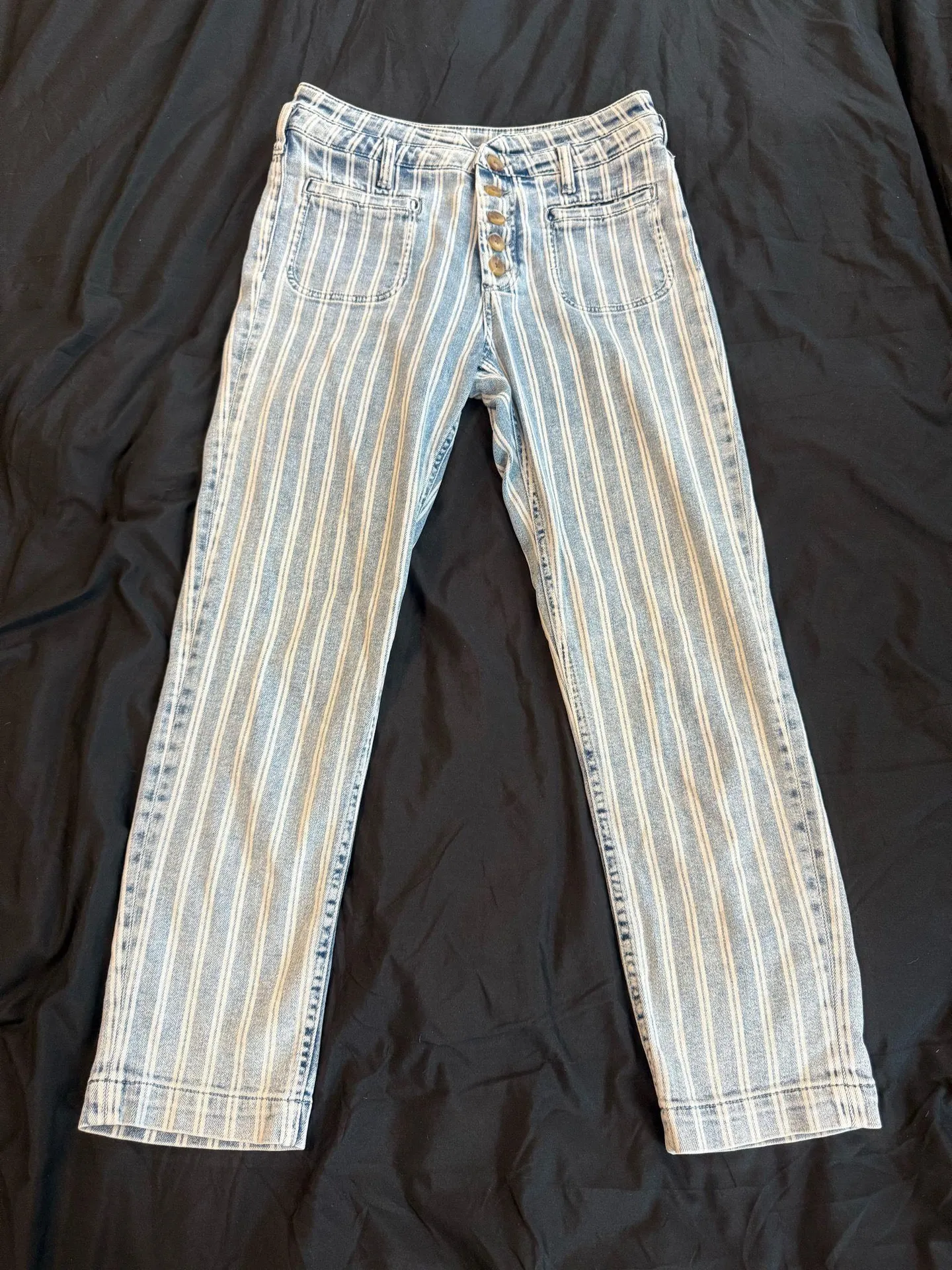 PILCRO AND THE LETTERPRESS Striped Straight Leg Jeans - Image 5