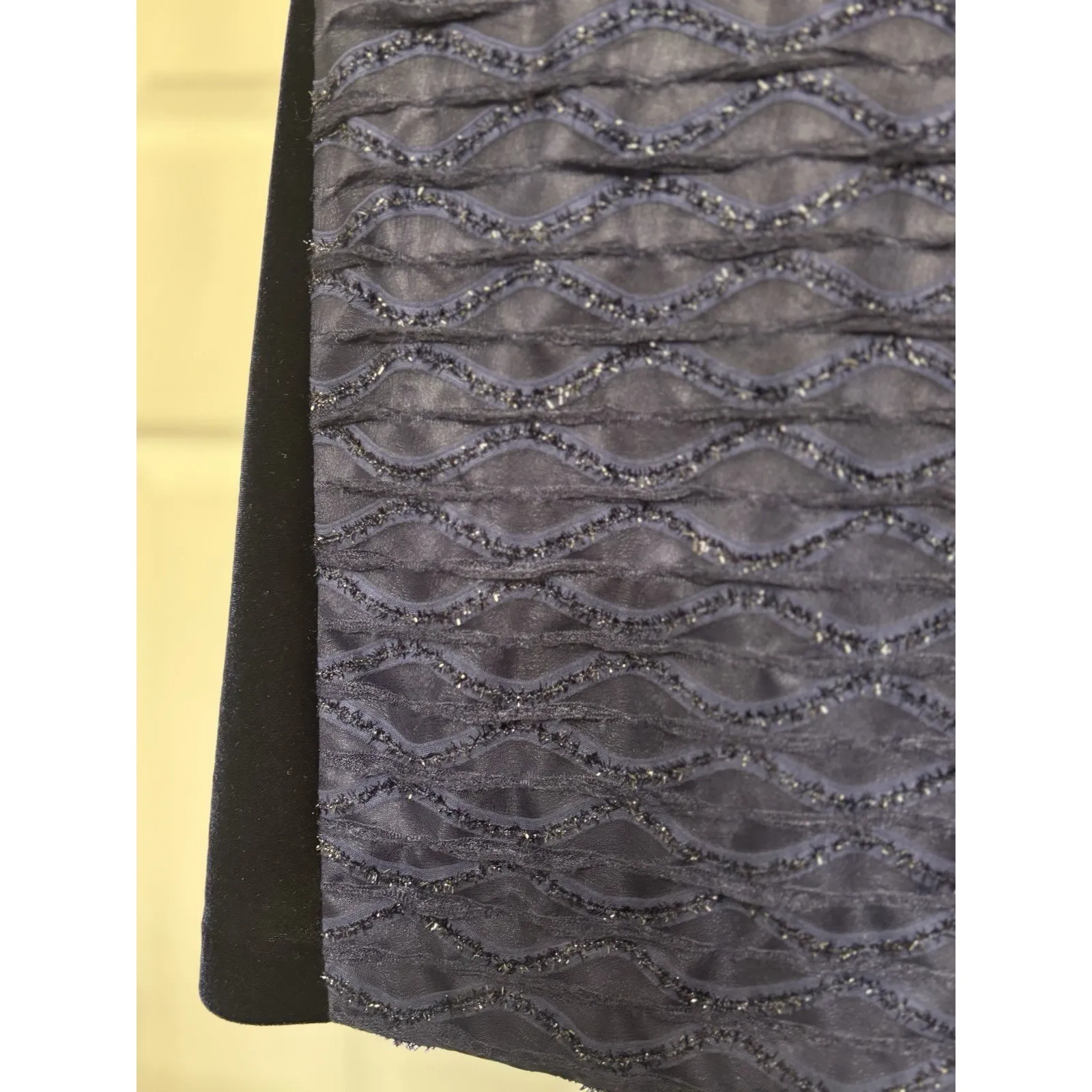 NWOT Navy Velvet Bodycon Dress Size 4P Whimsigoth Dark Romantic NYE Party - Image 7