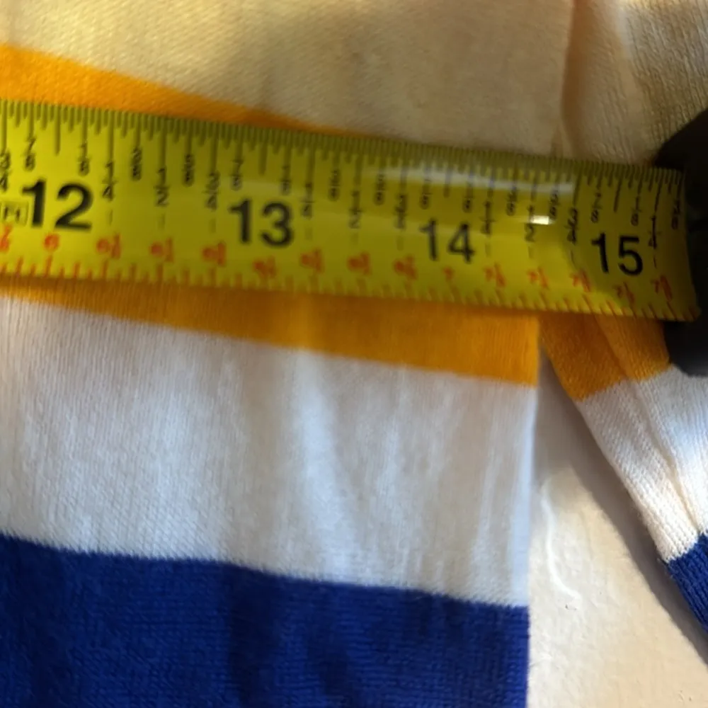 Banana Republic Sweater Off White Striped 100% Extra FIne Merino Wool size S - Image 7