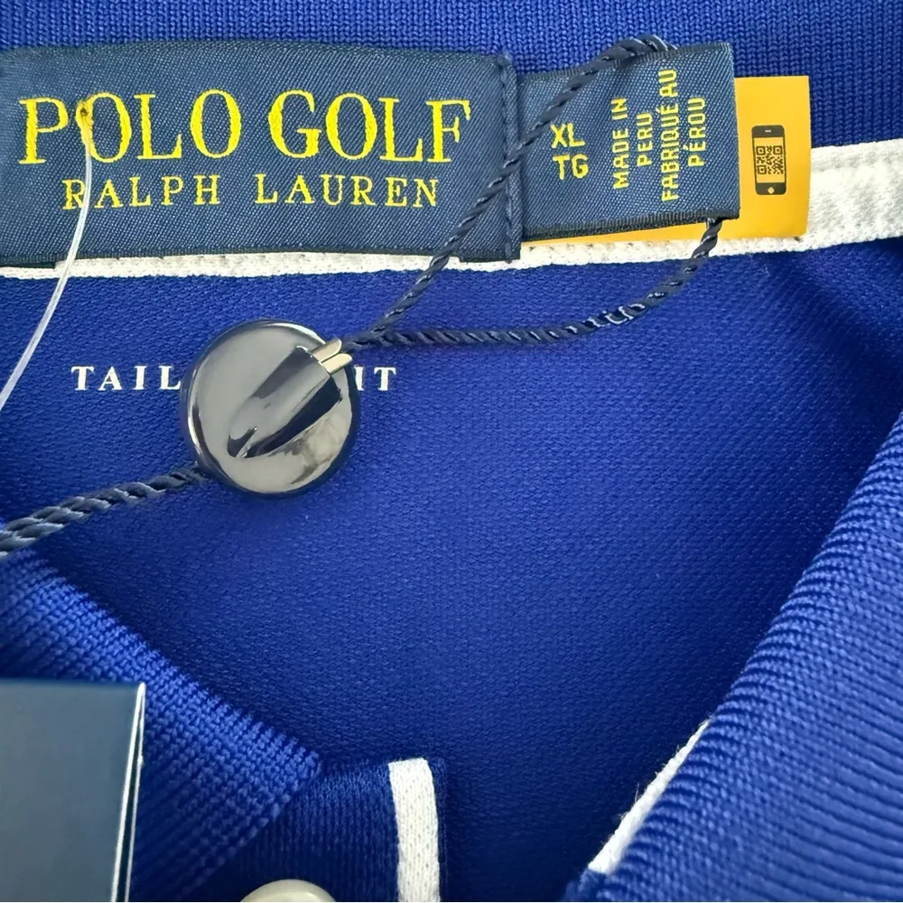 Golf Ralph Lauren tailored fit blue polo shirt size X-Large - Image 2