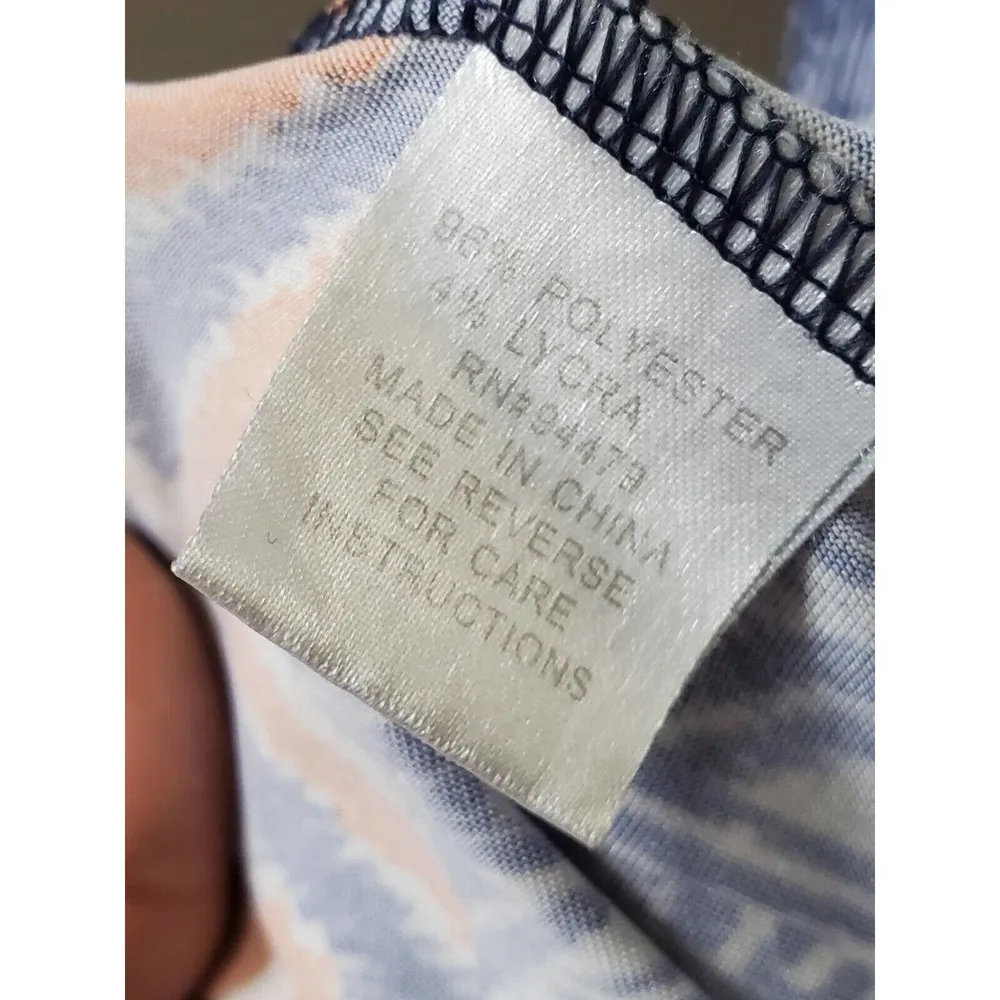 Magic Women Blue Polyester Round Neck Sleeveless Casual Long Maxi Dress Size XL - Image 8