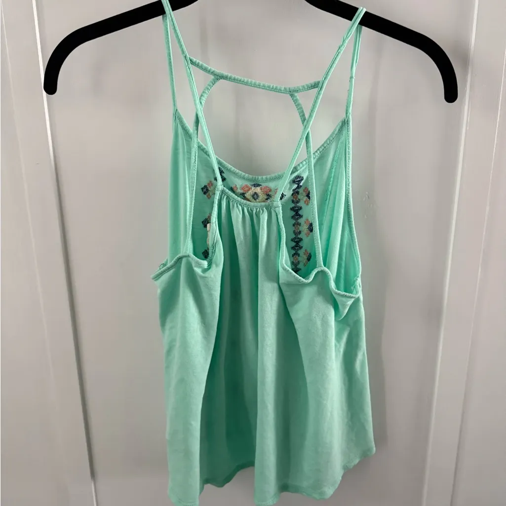 Embroidered Mint Green Camisole Size L - Image 2