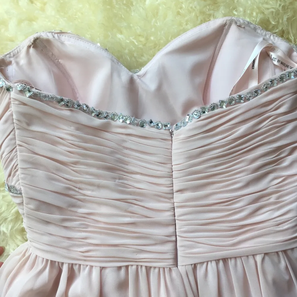 Mori Lee by Madeline Gardner Blush Dress Formal prom spring formal - Image 6