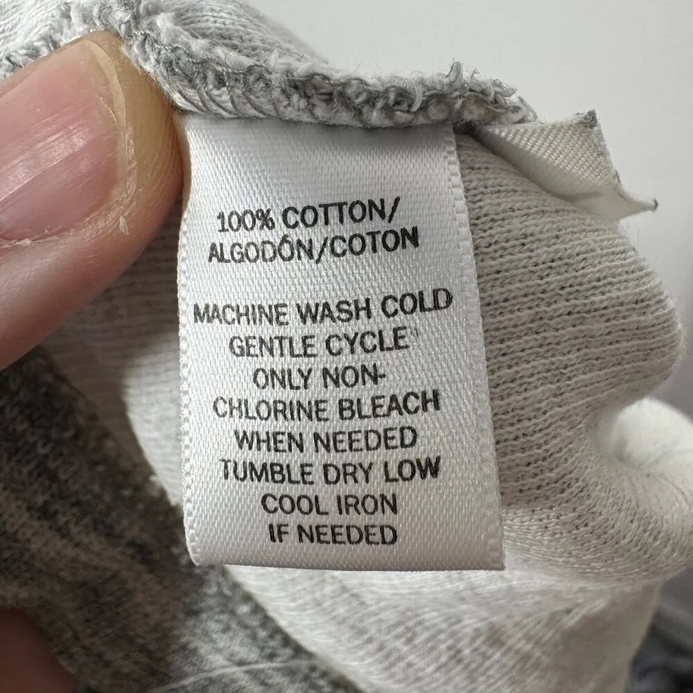 Lou & Grey Women S Solid Space Dye Marled Gray Crewneck Long Sleeve Tunic Top - Image 6