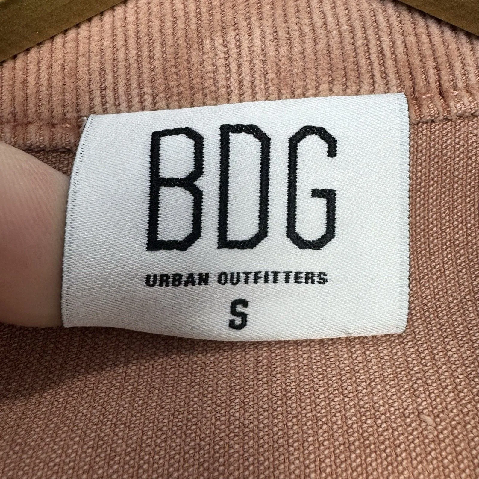 BDG Corduroy Zip Coverall Wide Leg Jumpsuit Size S Pink Utility Cargo 70s Retro - Image 12