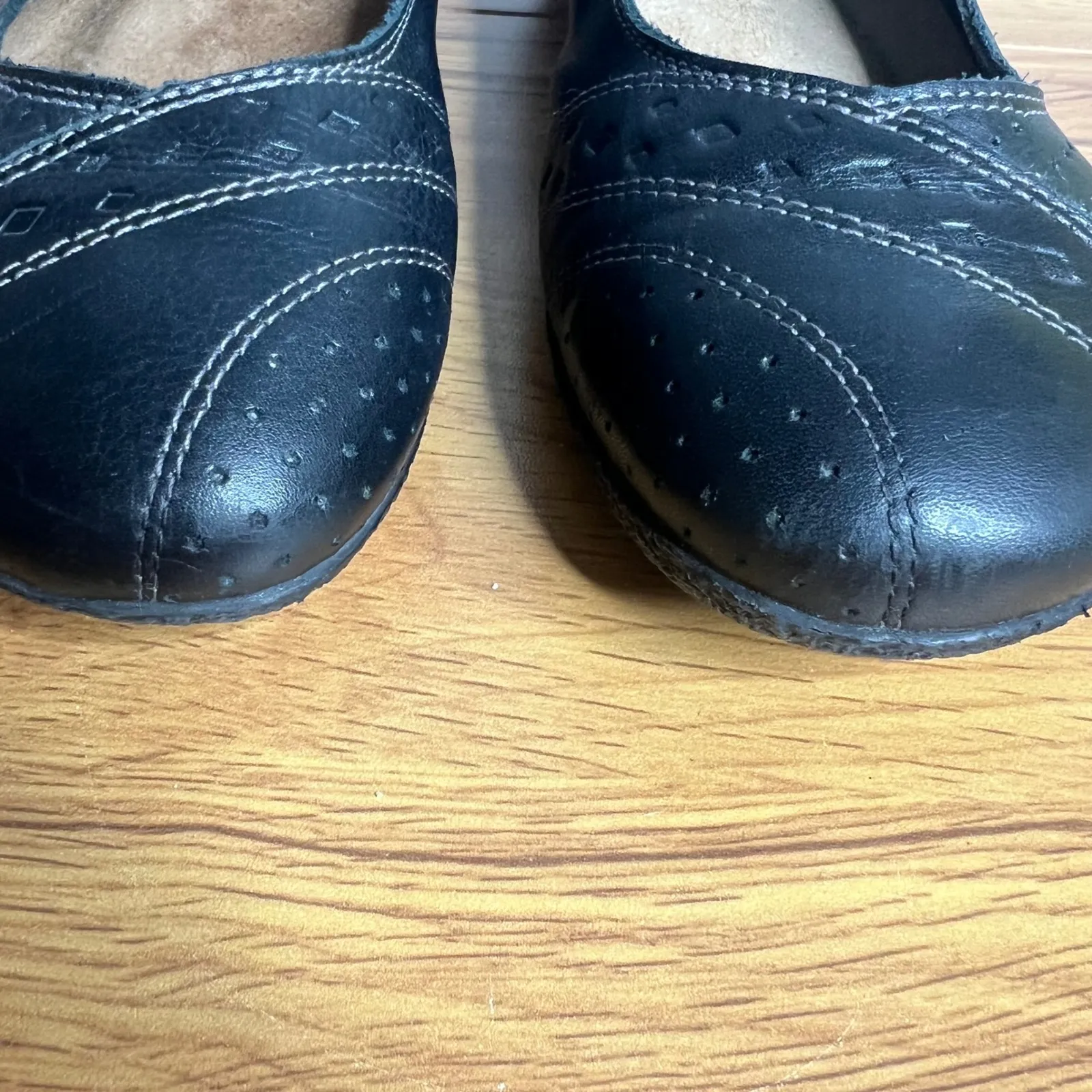 Taos Step It Up Mary Jane Flats Size 6.5 US 37 EU Leather Black Comfort - Image 6