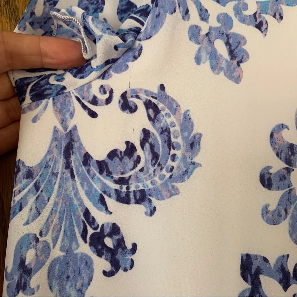 show‎ me your mumu dress For Stitch Fix Medium Blue Shift Dress CP0626 - Image 6