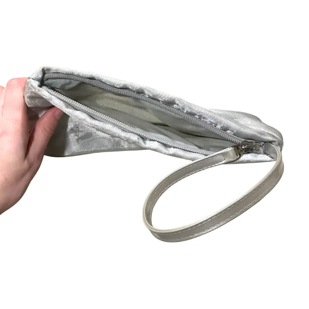 Vintage Y2K Silver Metallic Embroidered Clutch Evening Mini Bag McBling Bratz - Image 5