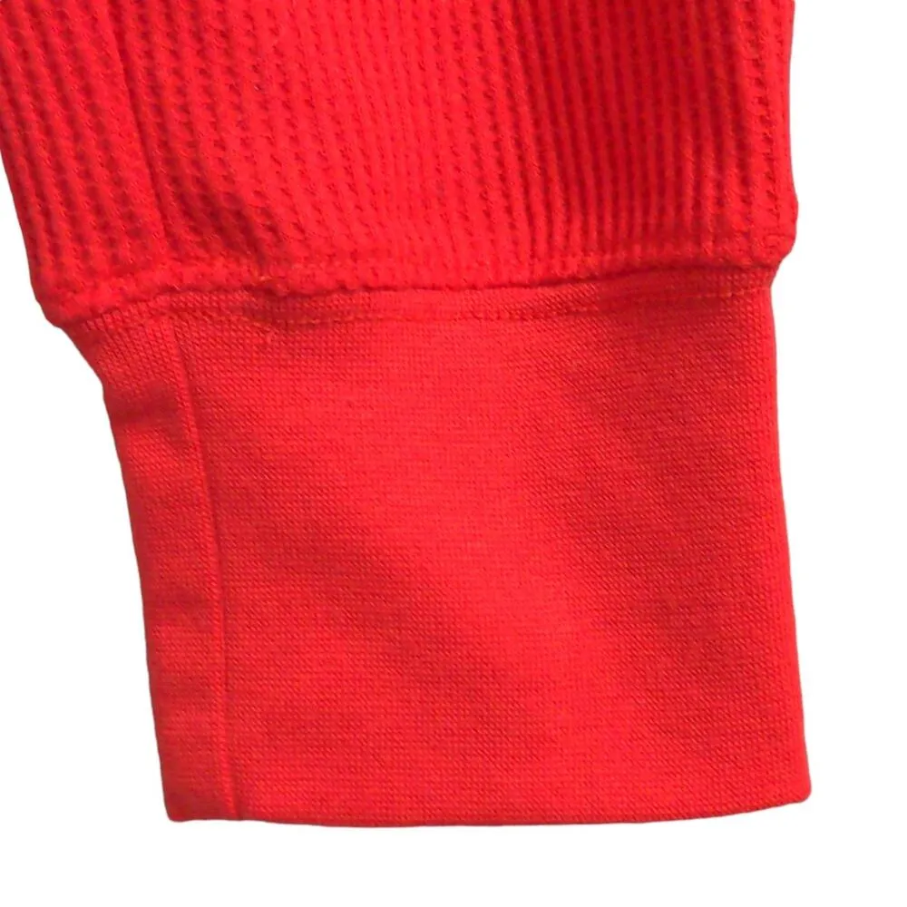 Zyia Active Womens Jogger Pants Red Waffle Knit High Rise Stretch Drawstring M Size M - Image 6