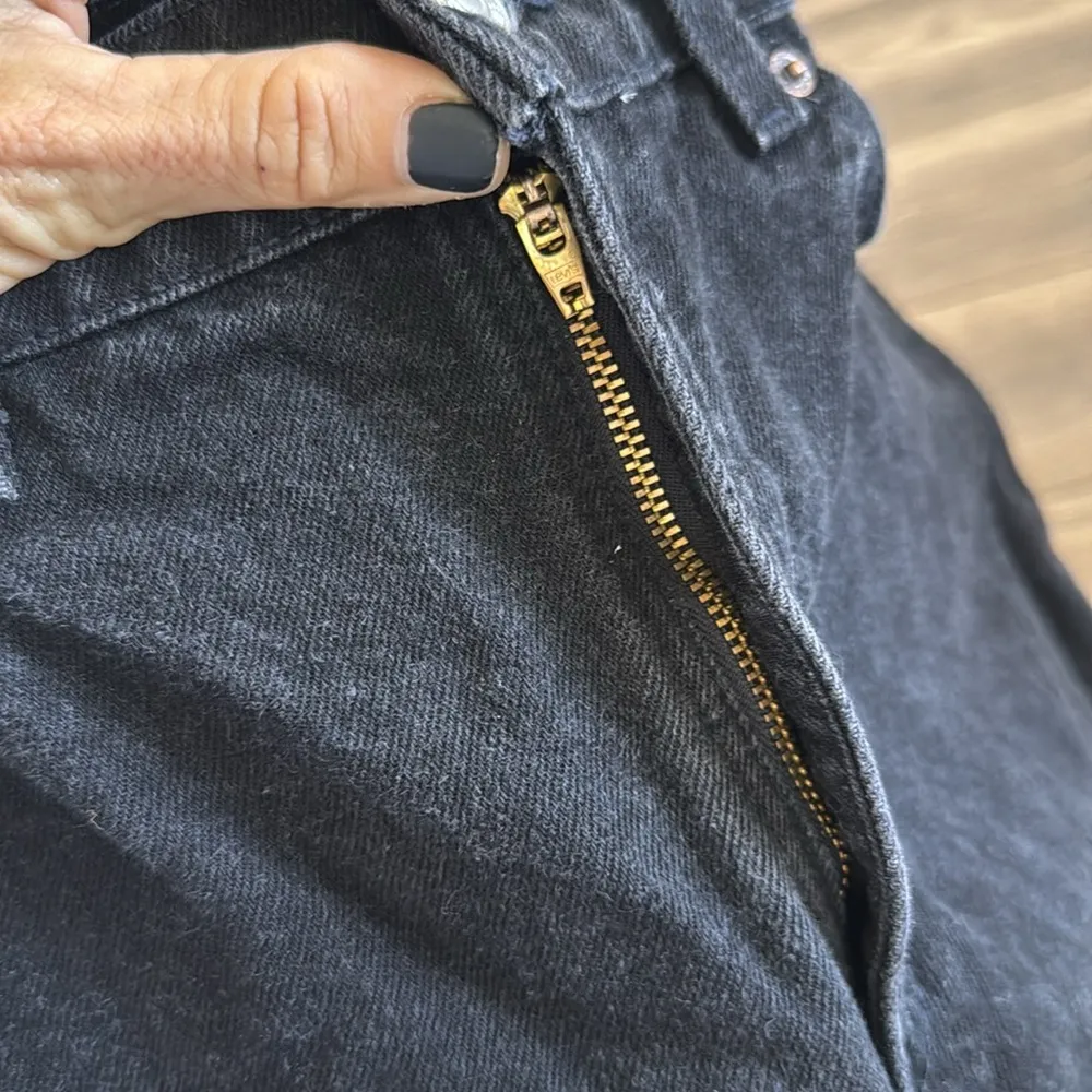 Rare Vintage orange tab 1990’s black Levi's 15951 relaxed fit tapered leg size 6 - Image 12