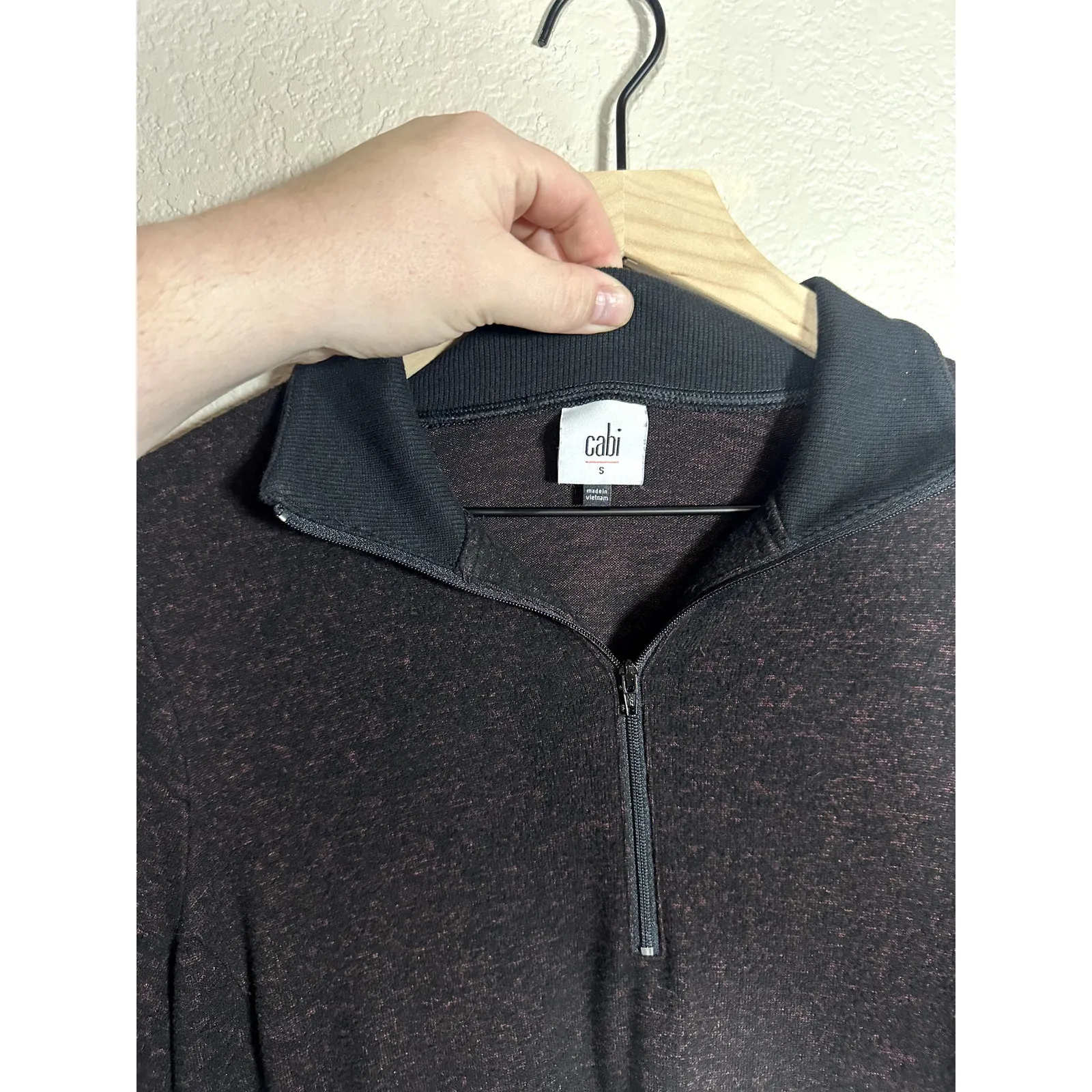 Cabi Cuddle Dress 4215 Burgundy black Sz Small - Image 4