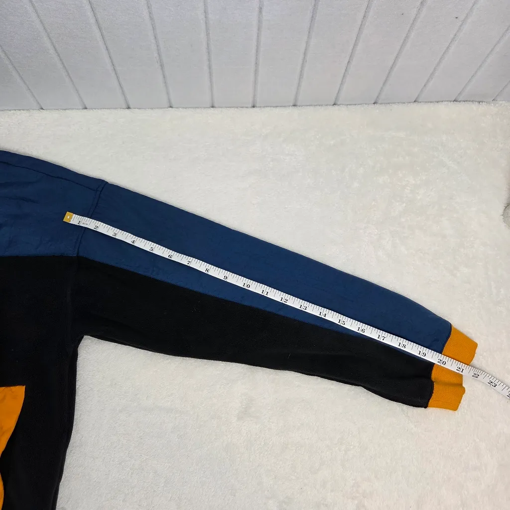 Nike Blue‎ And Orange Polar Fleece Half Zip Sweatshirt Half zip Size XL - Image 6