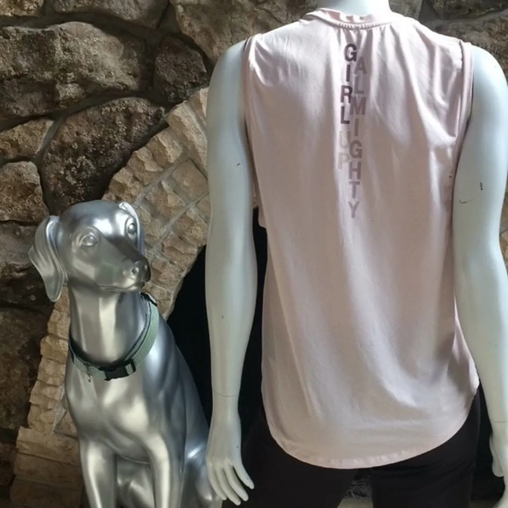 Fabletics Girl Up Almighty Muscle Tank Mesh Women's Size XS Pink - Image 4