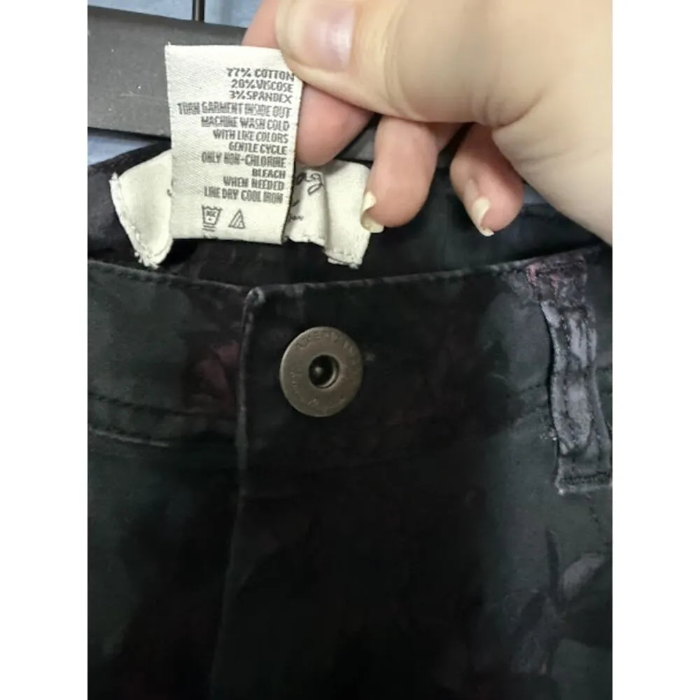 American Rag Jeans Women's Size 15 Velvet Feeling Rose Whimsygoth Fairy Grunge - Image 7