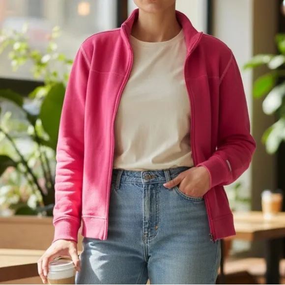 Columbia Zip Up Sweater - Image 2