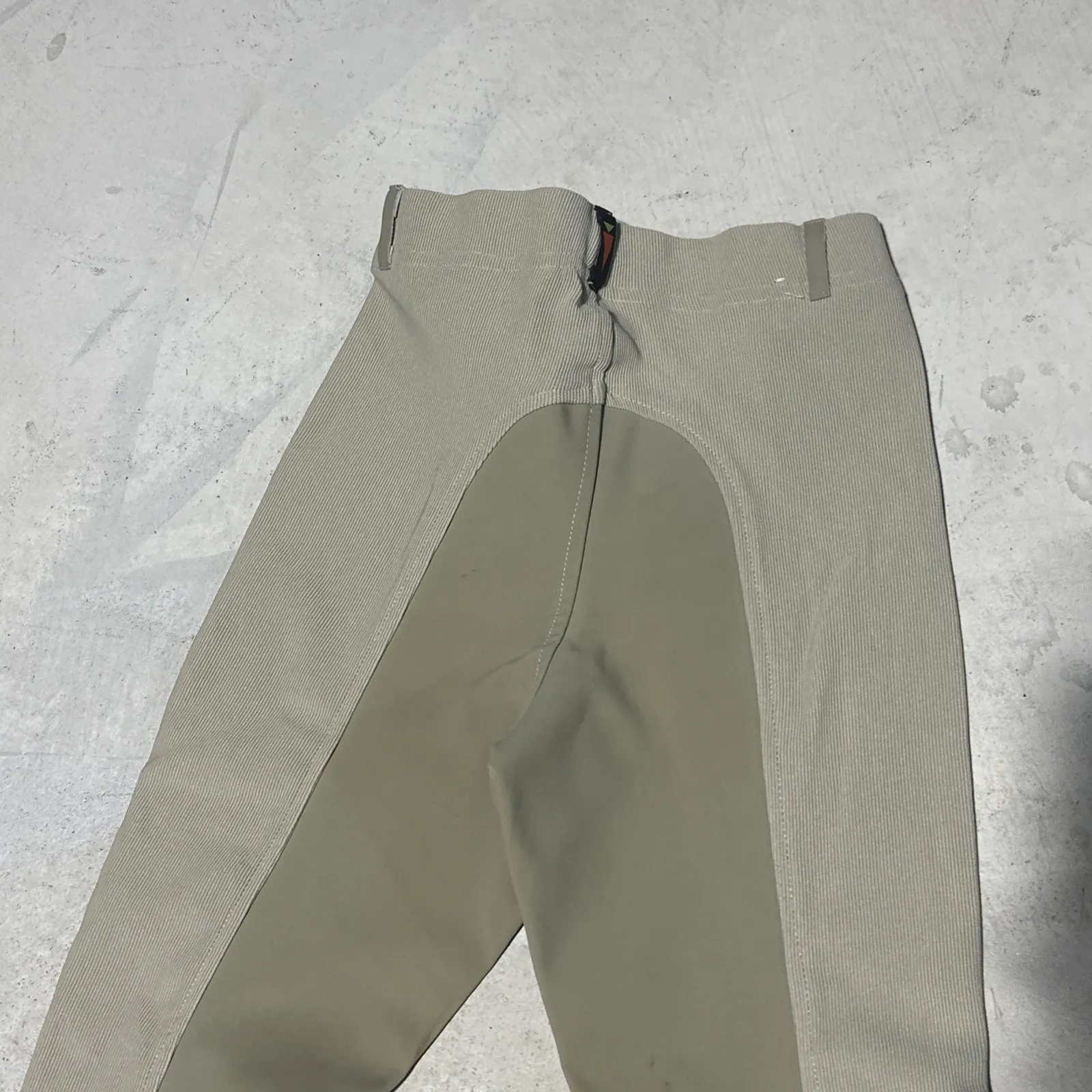 Kerrits Breeches Womens SZ L Equestrian Riding Pants Beige Tan Khaki USA MADE - Image 11