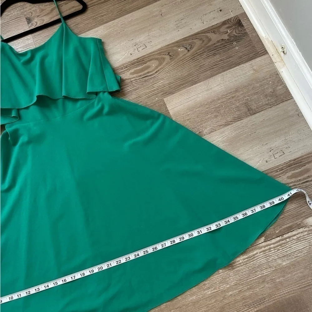 Ann Taylor green emerald cocktail party midi dress size 0 - Image 11