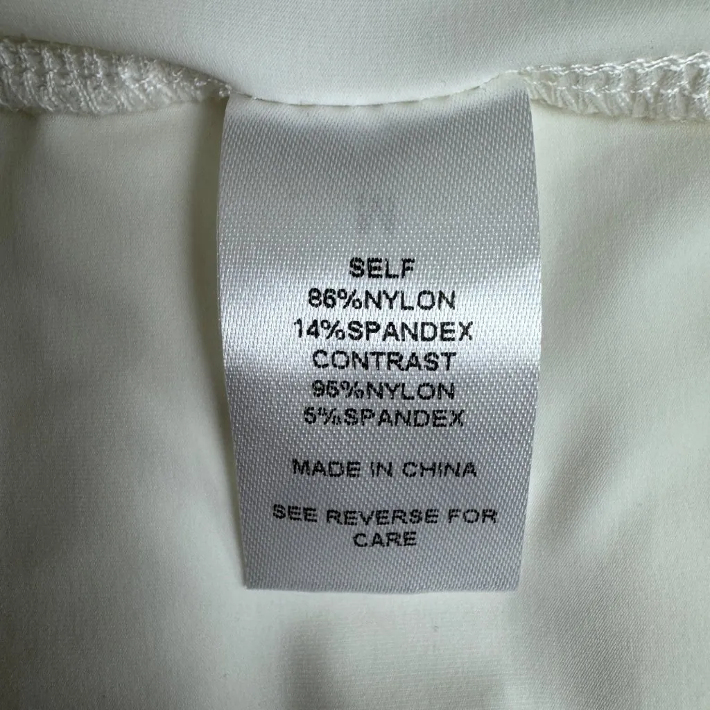 Women's ENVME Sexy Sheer Feather Bridal Lingerie Chemise Nightgowns MD White Size M - Image 12