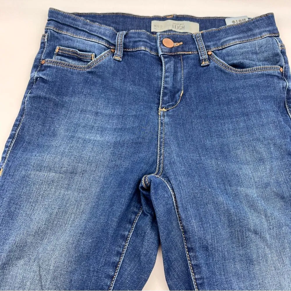 TopShop Women's Moto Leigh Skinny Leg Mid Rise Dark Wash Size W26 to Fit L32 - Image 10