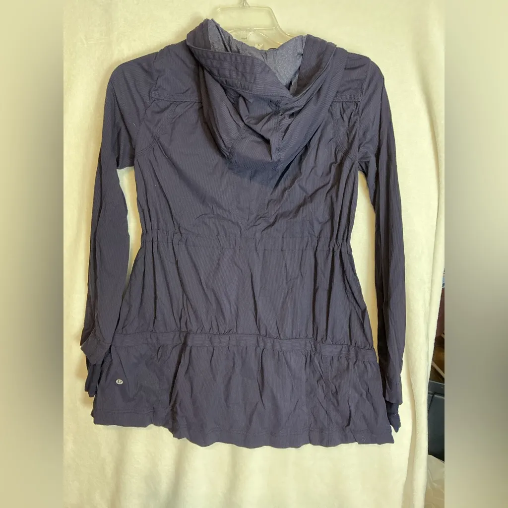 Lululemon Athletica Dark Blue Utility Jacket A0416 - Image 5