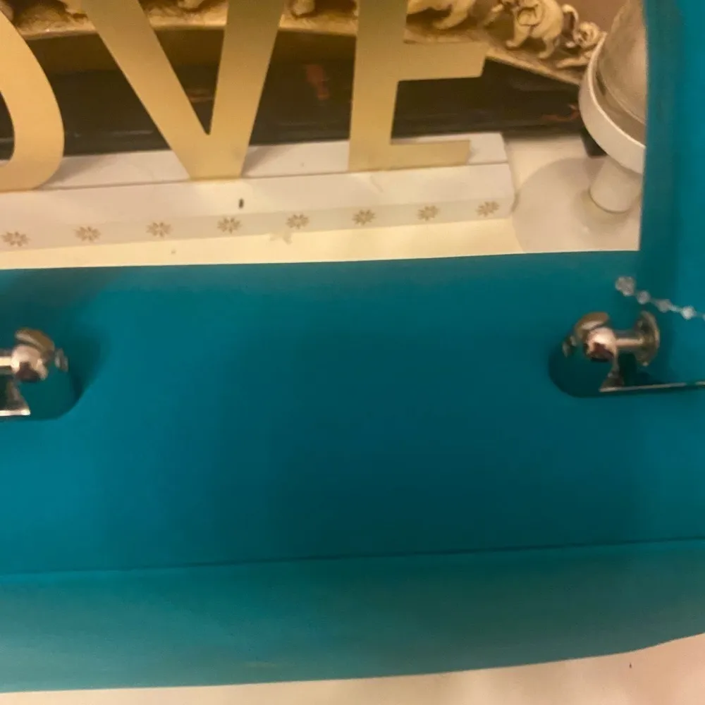 NWT DIANE GILMAN TEAL GREEN HANDBAG - Image 5