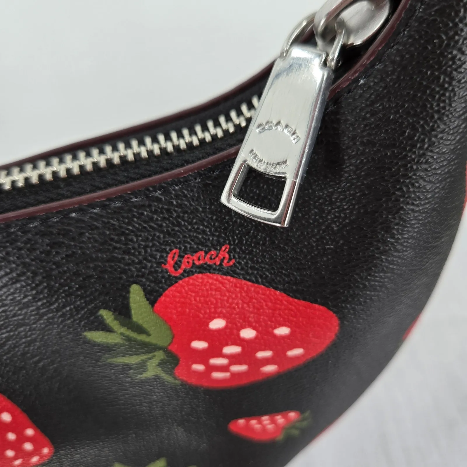 Coach Payton Small Hobo with Wild Strawberry Print CH330 - Image 6