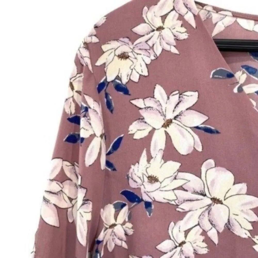 Anthropologie Skies Are Blue Women’s Pink Floral Blouse Top - Image 2