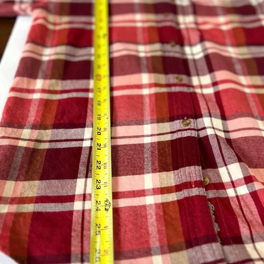 Eddie Bauer Women Small Flannel ButtonDown Long sleeve 100% Cotton Flannel Plaid - Image 12