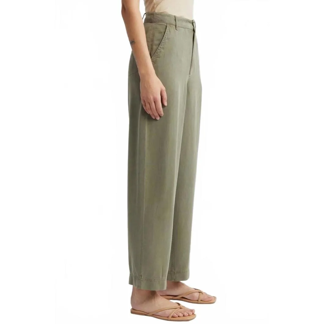 Treasure & Bond Flat Front Straight Leg Pants Olive Green Size 2 - Image 5