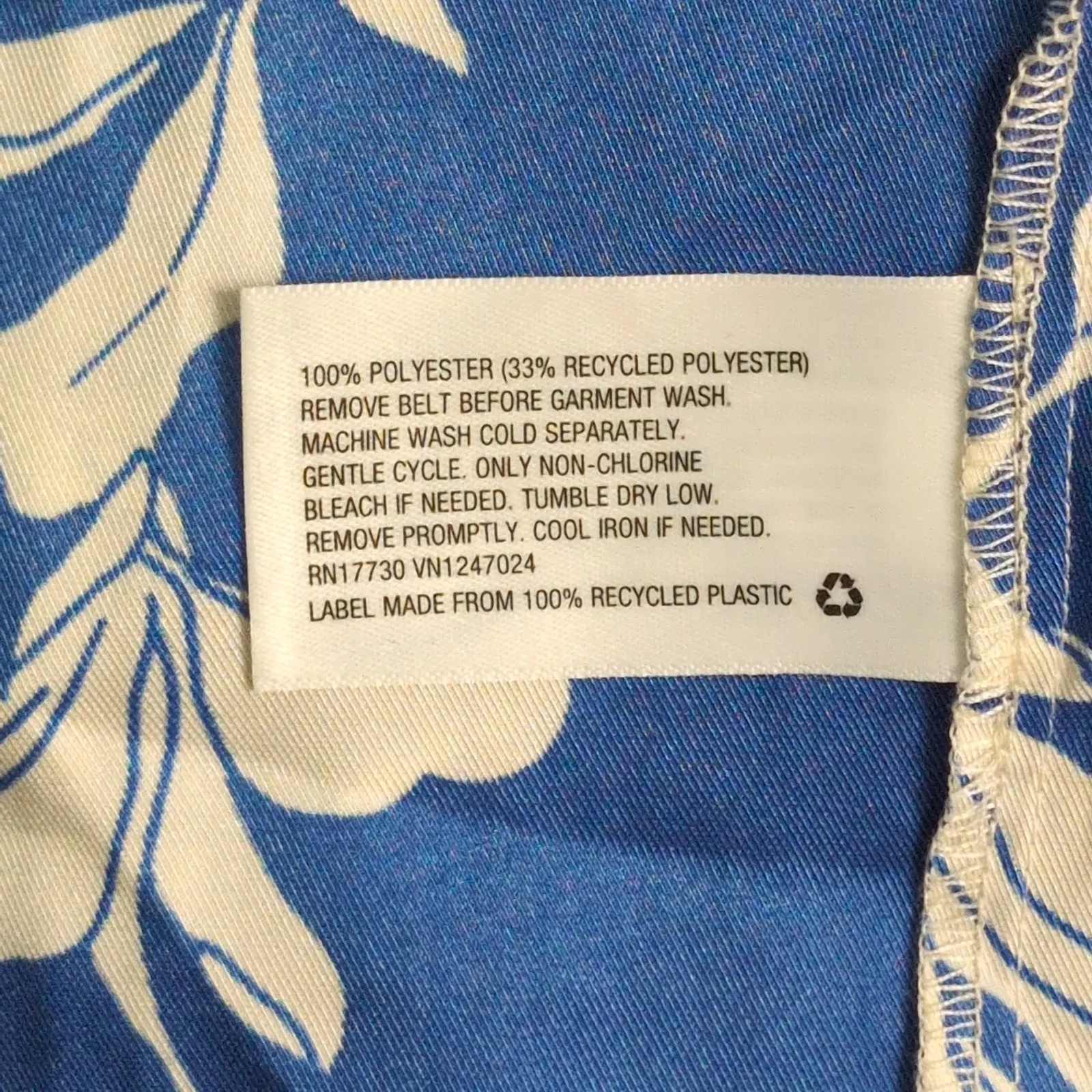 Alexis x Target Blue White Abstract Print Long Sleeve Drop Waist Midi Dress XXS - Image 7